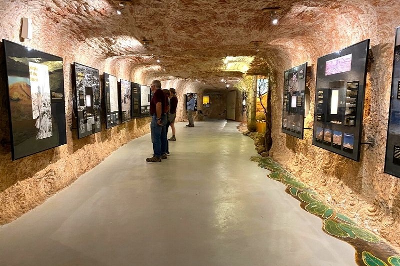 inside the Umoona Opal Mine and Museum