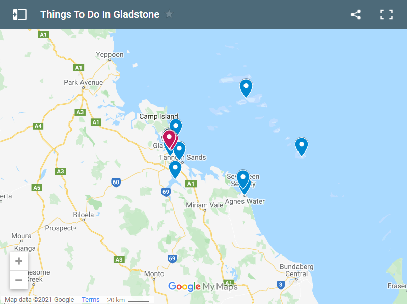 Things To Do In Gladstone map