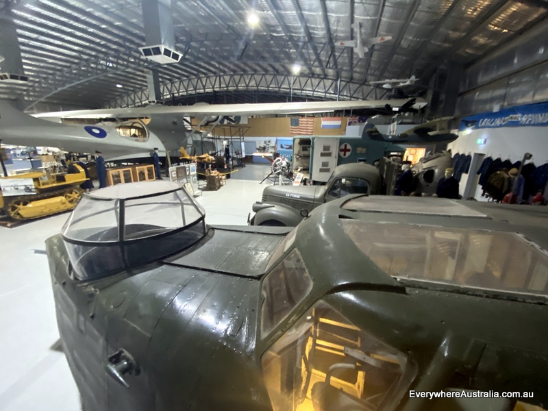 Inside the Flying Boat Museum at Lake Boga