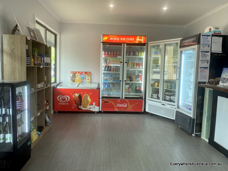 Shop area in reception at big4 swan hill